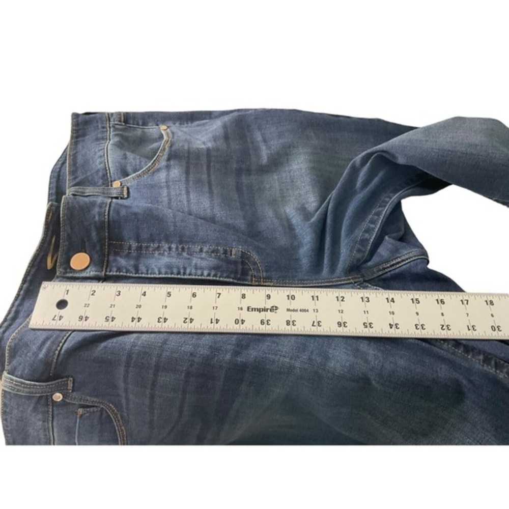 Seven7 Tummyless Bootcut Jeans Dark Wash Blue Stretch High Rise Plus 24W - Picture 9 of 14